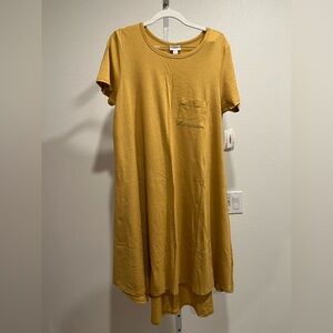 LuLaRoe Mustard Yellow Carly Dress